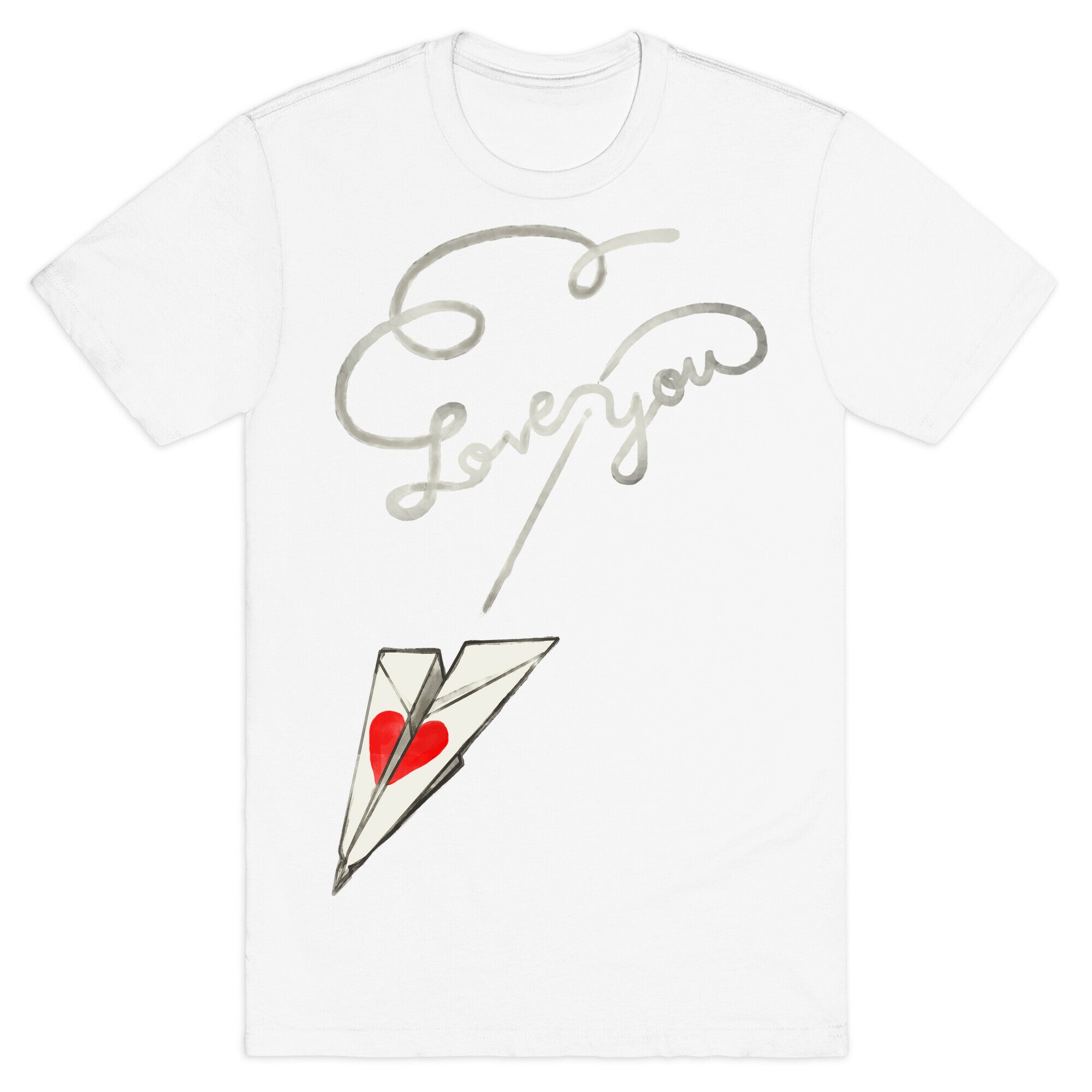 Love Letter Paper Airplane T-Shirt